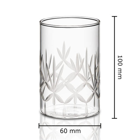 Borosil Meadow Vision Glass Tumbler Set of 6 – 350 ml
