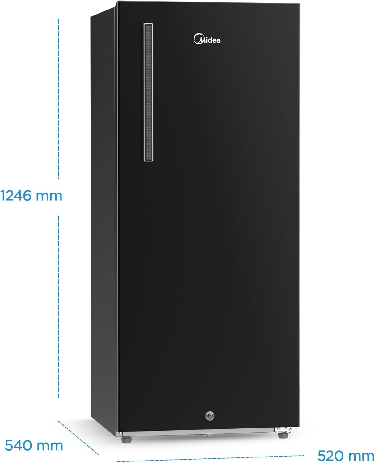 Midea Refrigerator GR 268L / NET 190L Side Door Jazz Black