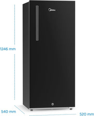 Midea Refrigerator GR 268L / NET 190L Side Door Jazz Black