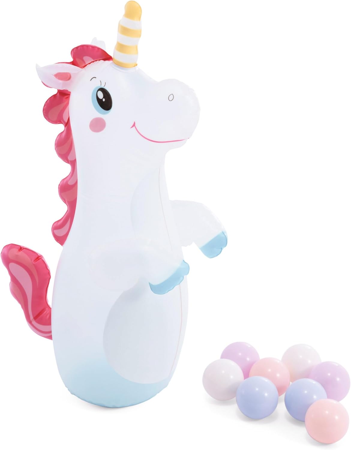 Intex Unicorn Castle Play Center, Kids Inflatable Pool with Slide (56148NP)