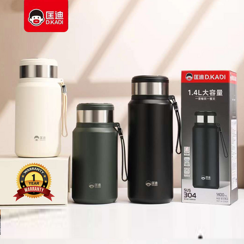 D.kadi 5202 Vacumm Bottle 1400ML-BLACK