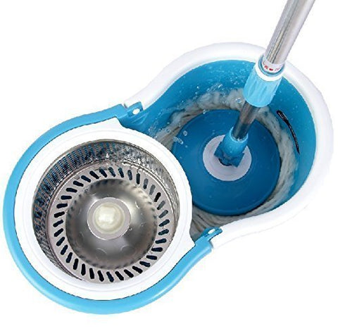 360° Rotating Microfiber Mop with Adjustable Stainless Steel Handle