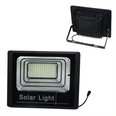 كشاف LED بالطاقة الشمسية بقدرة 300 واط مع جهاز تحكم عن بعد، ومستشعر ضوء ذكي وتصميم مقاوم للماء بمعيار IP67