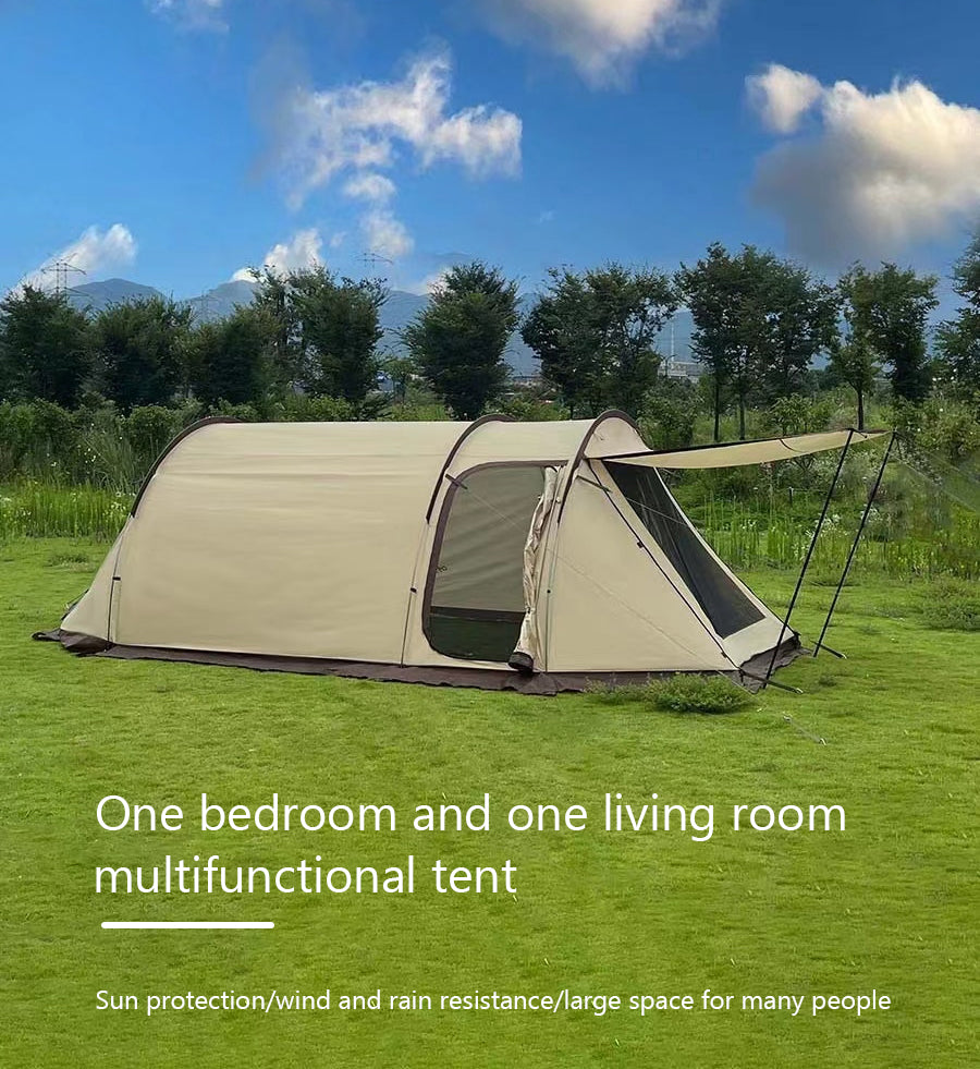 Chanodug Tunnel Camping Tent 6-8 Person with Canopy and Courtyard Design