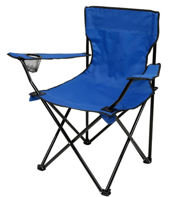 KKF Portable Foldable Camping Chair with Padded Seat & Mesh Cup Holder