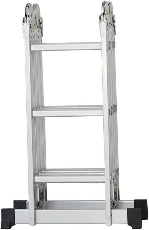 KKF, Multipurpose Foldable Aluminium Ladder – 6m Extendable Height, 150kg Load Capacity