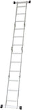 KKF, Multipurpose Foldable Aluminium Ladder – 6m Extendable Height, 150kg Load Capacity