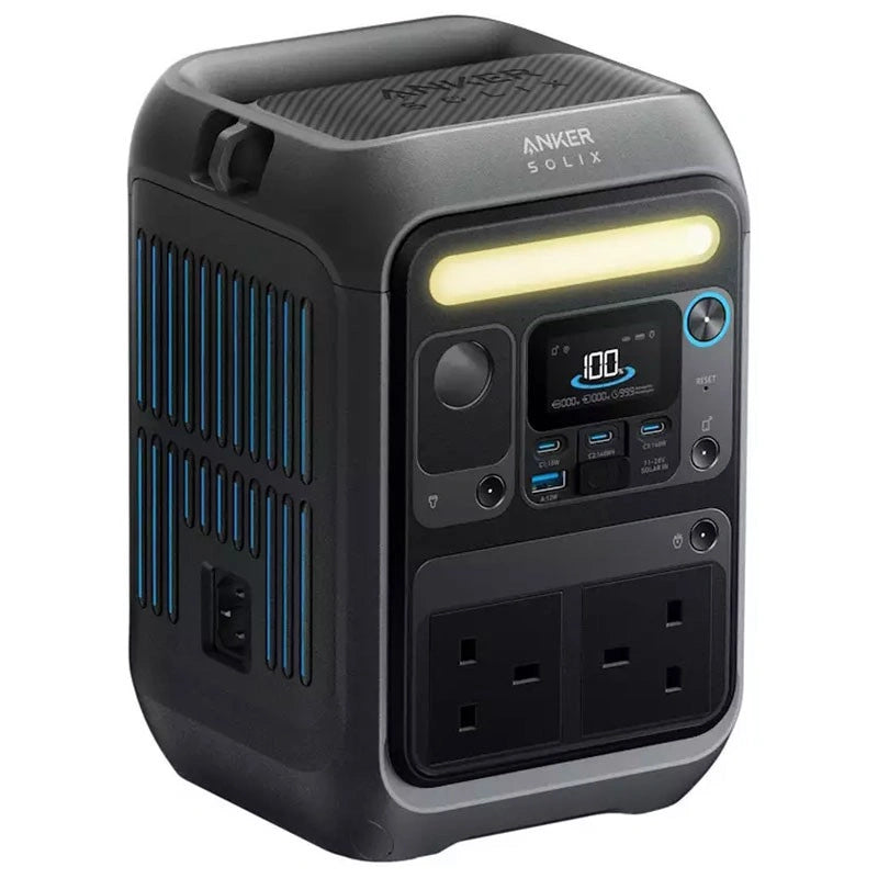 Anker SOLIX C300X Portable Power Station, 288Wh LiFePO4 Battery, 600W SurgePad, A1723211