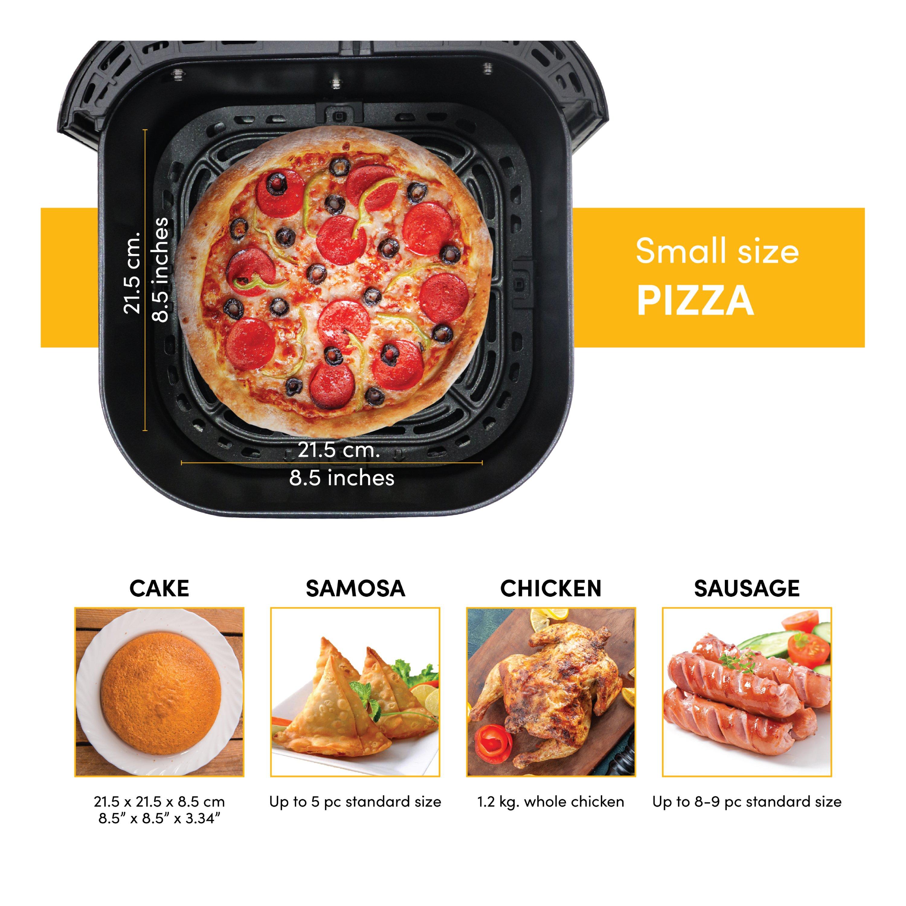 Nutricook, Air Fryer NC-AF205 – 1700W, 5.5L, SmartTemp, 10 Presets, Stainless Steel, Black