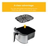 Nutricook, Air Fryer NC-AF205 – 1700W, 5.5L, SmartTemp, 10 Presets, Stainless Steel, Black