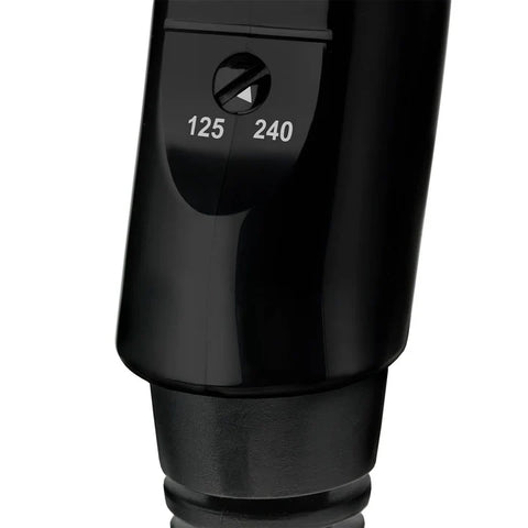 Babyliss Dc Dryer 2000W Black Travel Dual Voltage Fast Drying 2 Heat/ Speed Settings Nozzle Folding Handle Light