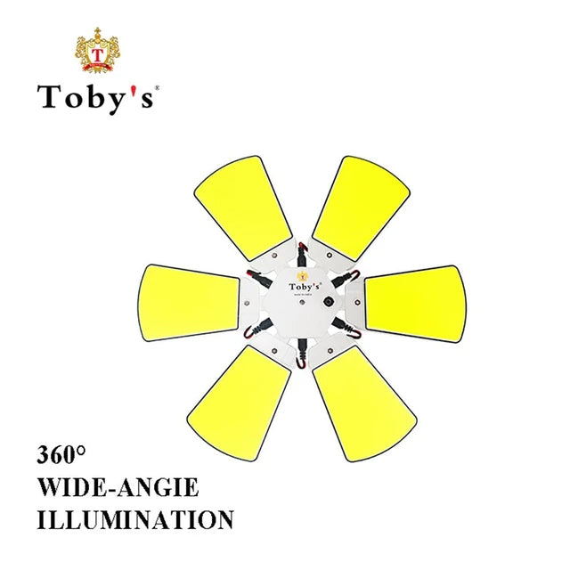 Toby’s Outdoor Multi-Function LED Camping Lantern with Tripod Stand 85W Rechargeable High Brightness Light