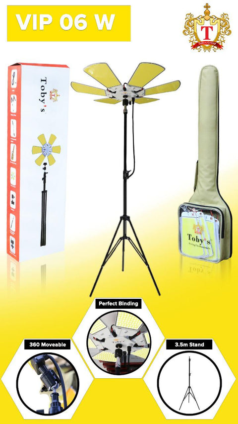 Toby’s Outdoor Multi-Function LED Camping Lantern with Tripod Stand 85W Rechargeable High Brightness Light