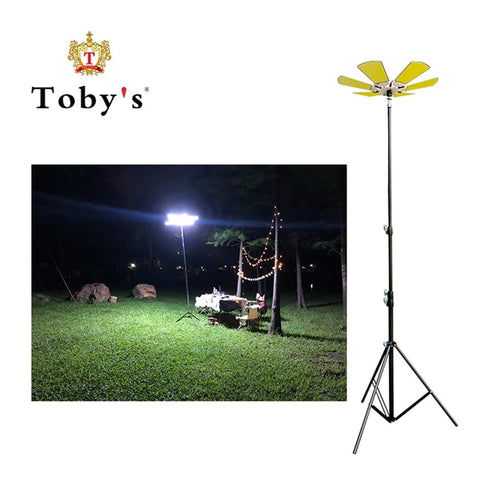 Toby’s Outdoor Multi-Function LED Camping Lantern with Tripod Stand 85W Rechargeable High Brightness Light