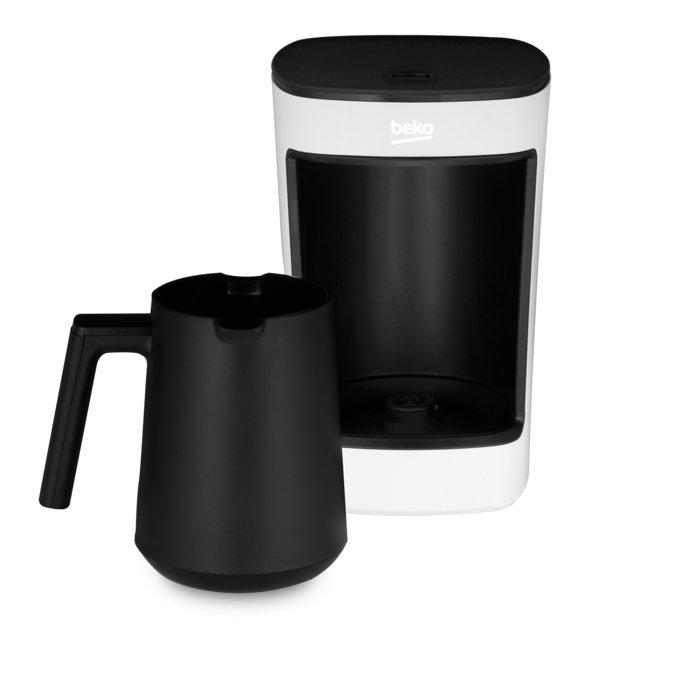 بيكو، صانعة القهوة التركية TKM 2341 W – بقوة 580 واط، 1.1 لتر، 5 أكواب، خاصية منع الانسكاب، تقنية Cook Sense، لون