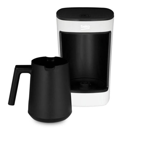 بيكو، صانعة القهوة التركية TKM 2341 W – بقوة 580 واط، 1.1 لتر، 5 أكواب، خاصية منع الانسكاب، تقنية Cook Sense، لون