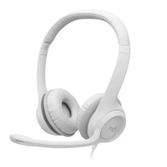 سماعة رأس USB Logitech H390 - بيضاء