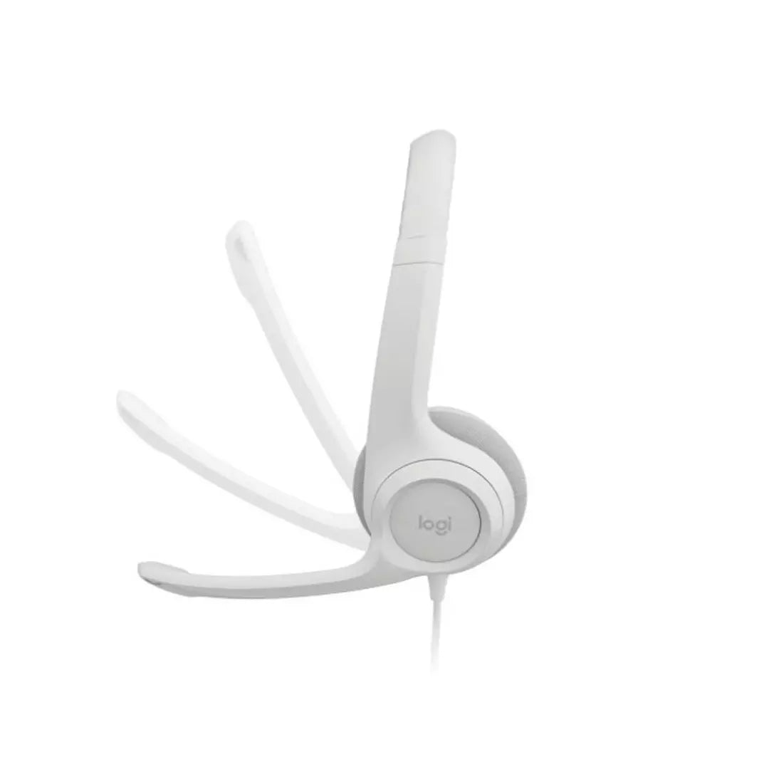سماعة رأس USB Logitech H390 - بيضاء