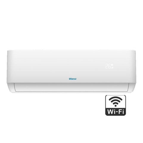 Wansa Split Air Conditioner, 1 Ton, 10,000 BTU Inverter, Wi-Fi Connection – White