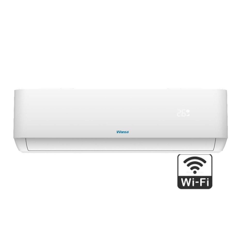 Wansa Split Air Conditioner, 2 Ton, 19,400 BTU, Wi-Fi Connection – White
