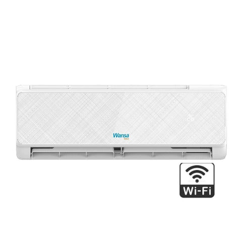 Wansa Gold Split Air Conditioner, 1 Ton, 10,000 BTU, Wi‑Fi Connection – White