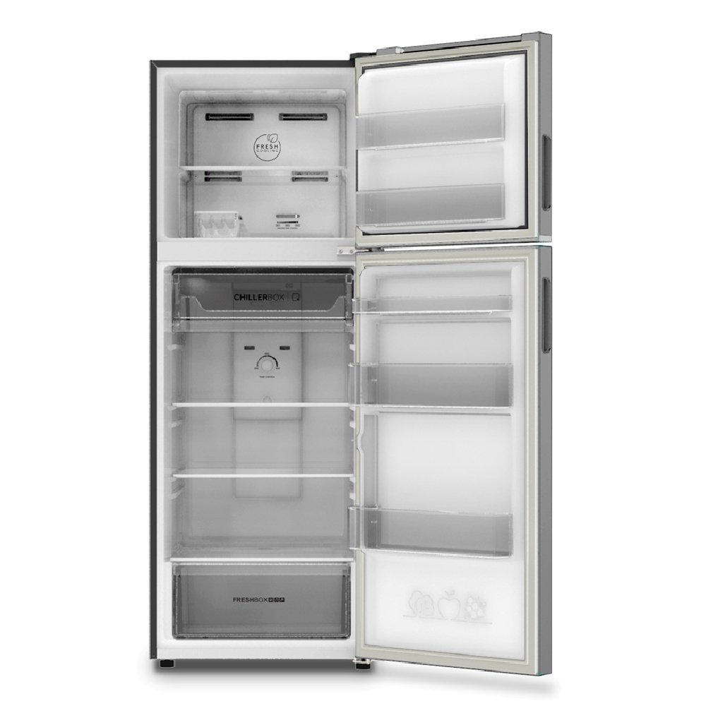 Haier Top Mount Refrigerator – 357 L, (12.6 CFT) No Frost, HRF-468NS (Silver)