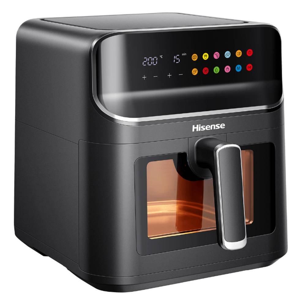 Hisense Air Fryer H06AFBS2S3 – 1350W, 6.7L, 360° Air Circulation, 10 Presets, Black