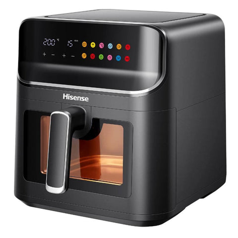 Hisense Air Fryer H06AFBS2S3 – 1350W, 6.7L, 360° Air Circulation, 10 Presets, Black