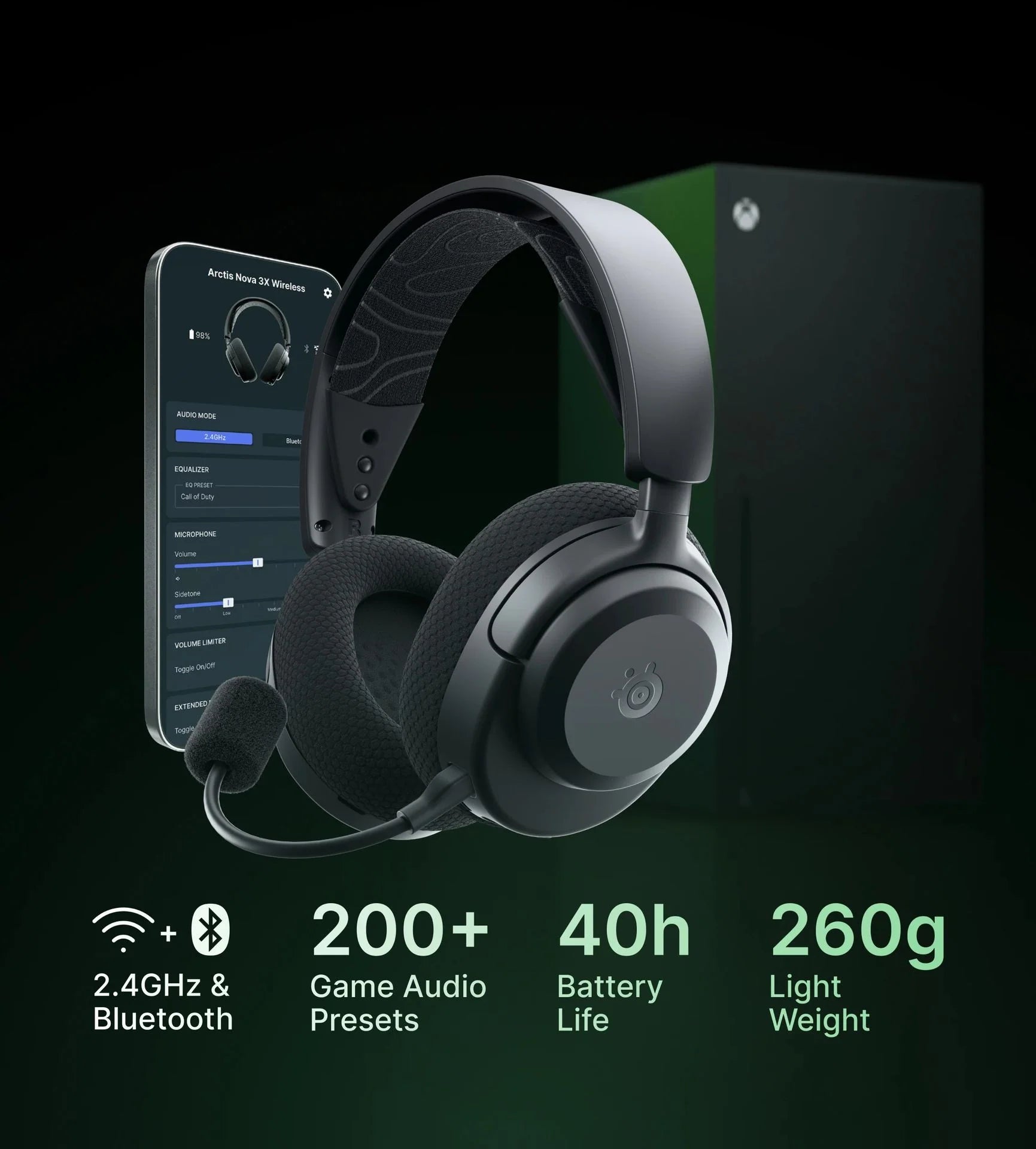 SteelSeries Arctis Nova 3X Wireless Gaming Headset For Xbox And Other Platforms