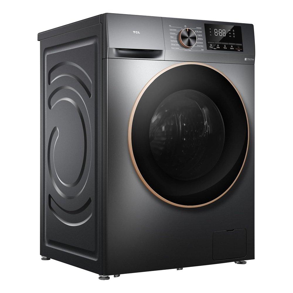 تي سي ال غسالة ومجففة أمامية 10 كجم غسيل / 7 كجم تجفيف، محرك مباشر عاكس، 1200 دورة في الدقيقة، C2110WDG – رمادي