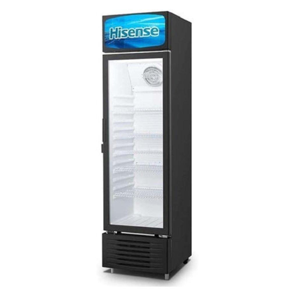 Hisense Commercial Fridge FL-52WC – 13.7 CFT, 388L Net Capacity, No Frost, Glass Door, Black