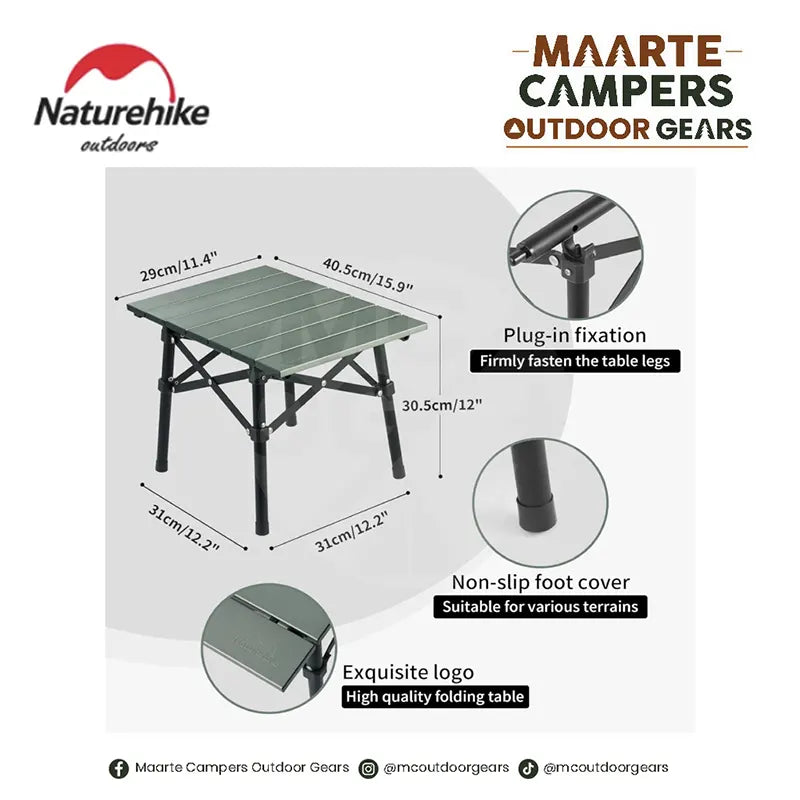 Naturehike Yamami Y01 Portable Folding Table - Grey (52*37.5*41)
