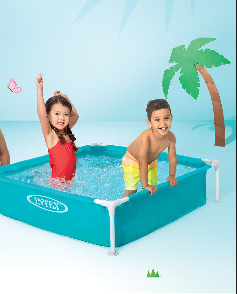 Intex Mini Frame Pool 48 in – Kids Frame Pool with Galvanized Steel Structure