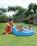 Intex Crystal Blue Inflatable Kiddie Pool 58in with Durable Rings