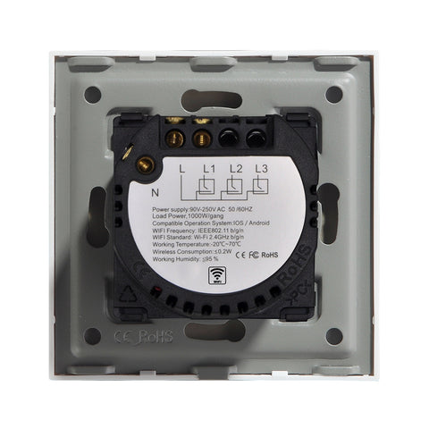 Gopeta, Smart Wi-Fi 20A Double Pole Touch Switch for High Power Appliances