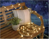5M Solar LED Rope Decorative Light with 100 LEDs, 8 Lighting Modes, IP67 Waterproof & Auto On/Off Sensor for Outdoor Garden & Balcony Decor