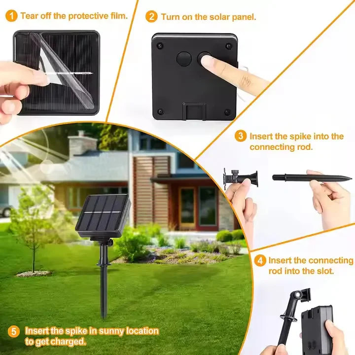5M Solar LED Rope Decorative Light with 100 LEDs, 8 Lighting Modes, IP67 Waterproof & Auto On/Off Sensor for Outdoor Garden & Balcony Decor