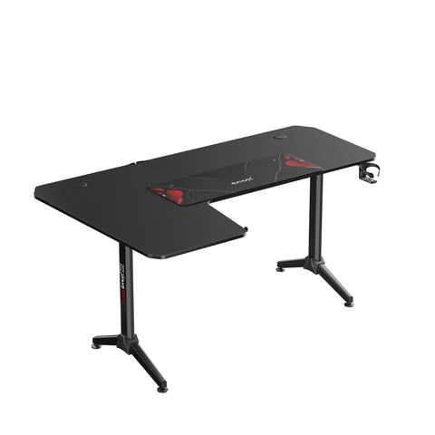Gamax HY-L, L-Shaped Gaming Table 160 x 100 cm with Mousepad – Left Side