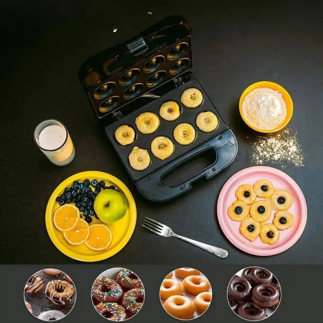 Sumo, Electric Donut Maker 800W with 6 Molds and Indicator Lights – SM-7213