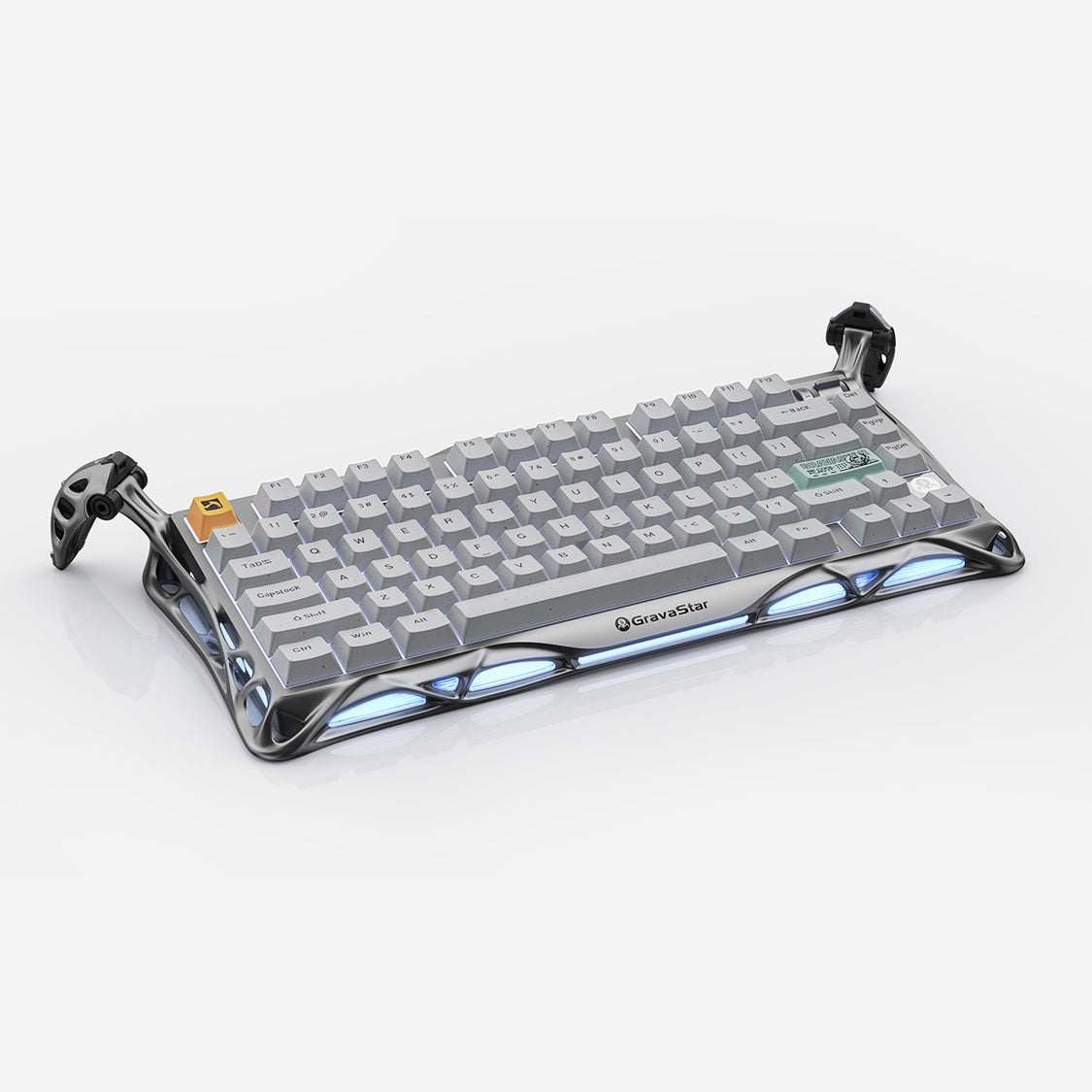 GravaStar Mercury K1 Pro 75% Wireless Mechanical Gaming Keyboard - Concrete Gray Edition