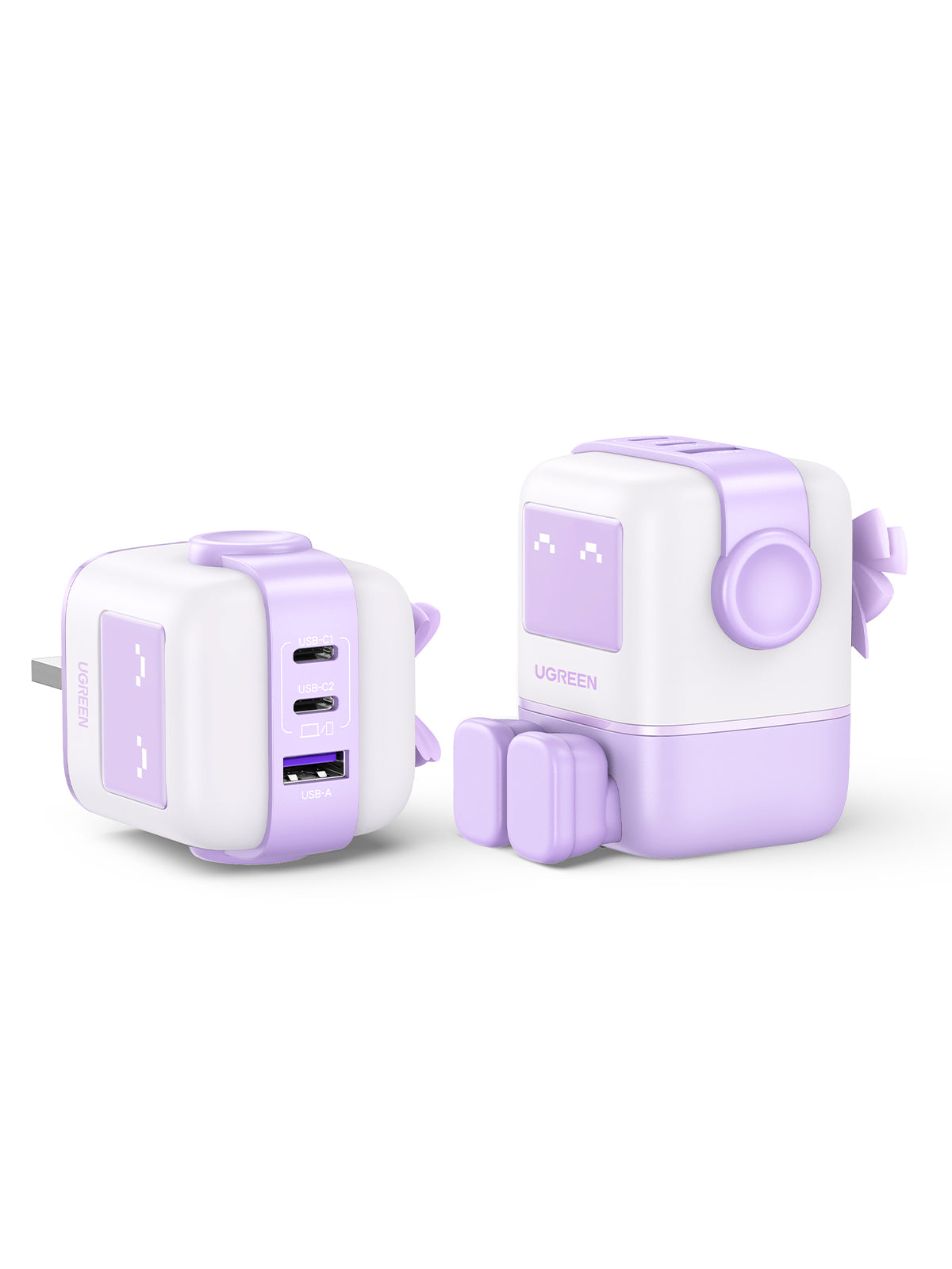UGREEN Nexode RG 65W 3-Port GaN Fast Charger UK Purple CD361