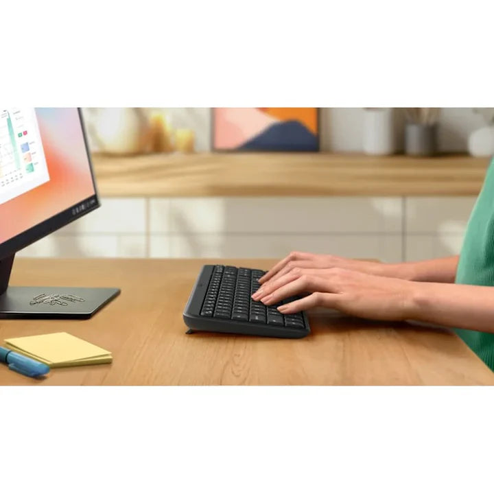 لوجيتك K250، لوحة مفاتيح لاسلكية/بلوتوث، إنجليزي/عربي - جرافيت