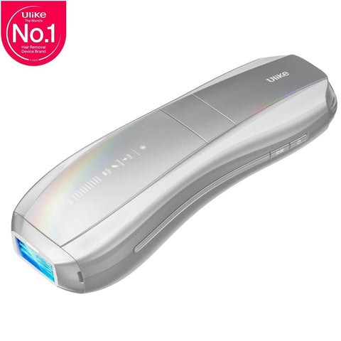 يو لايك جهاز إزالة الشعر Air 10 بتقنية IPL مع حقيبة جلدية، فضي