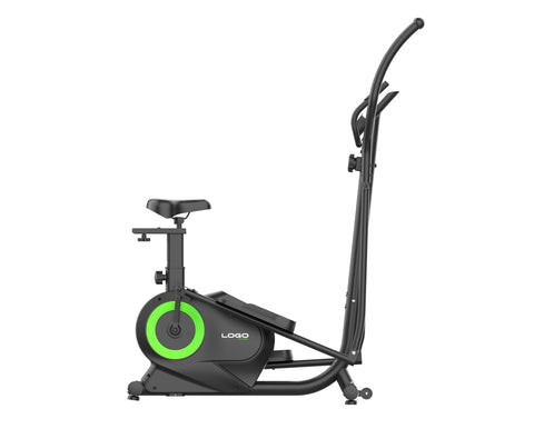 Black Bull 2-in-1 Elliptical Cross Trainer with Seat, 120KG Capacity