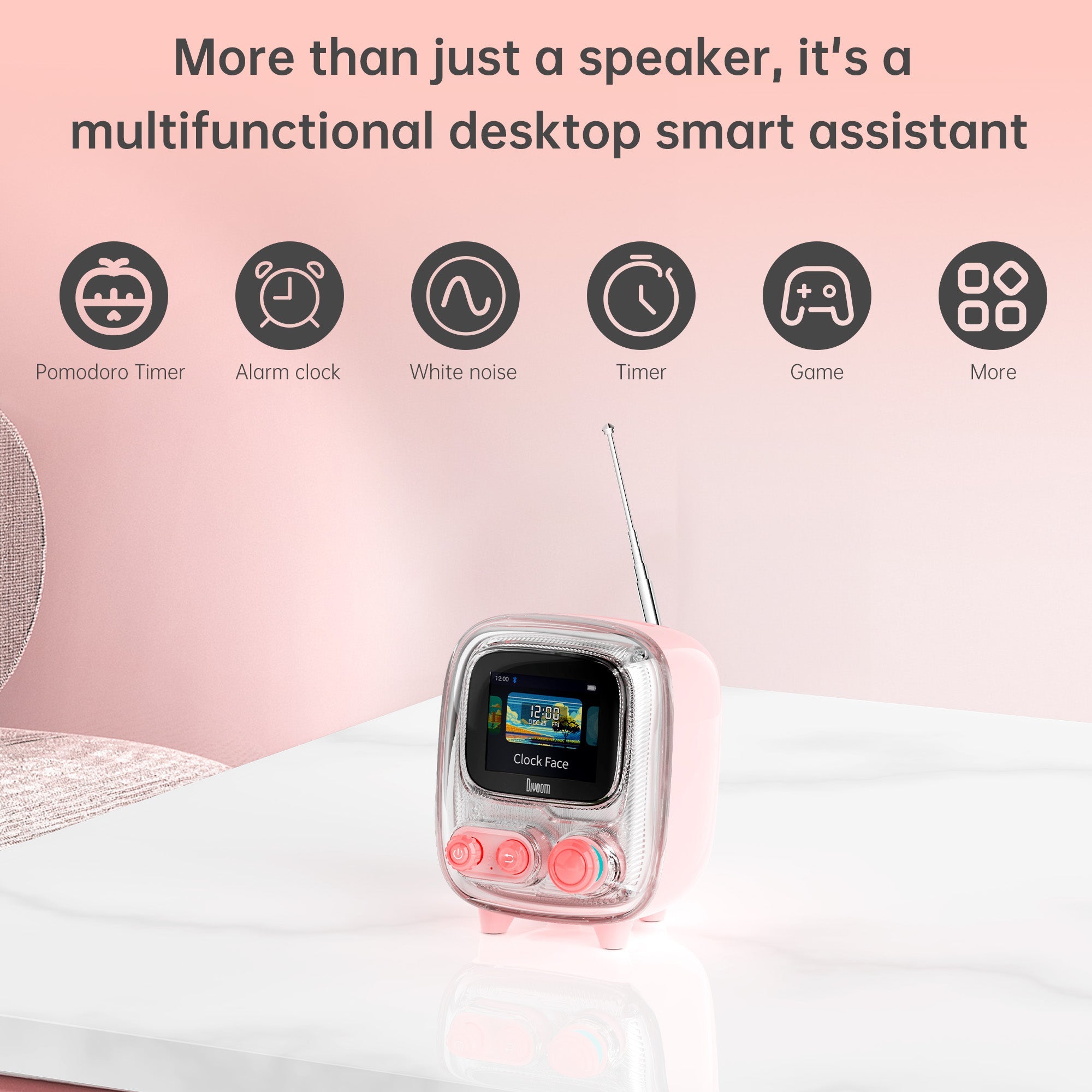 Divoom Tiivoo-2 Photo Album & Lyrics Bluetooth Mini Speaker