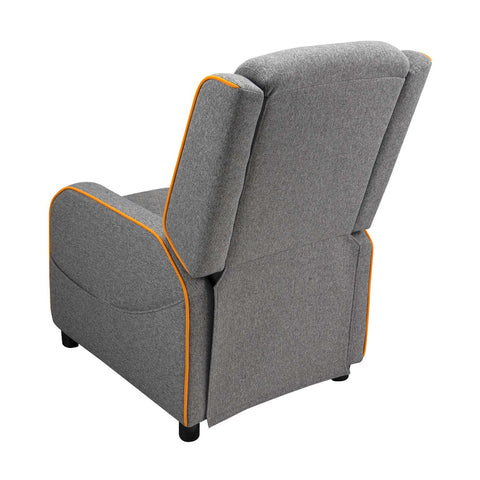 Cougar Sofa Ranger One Grav HeadRest And Lumbar Pillow Side Storage Pocket - Grey/Orange