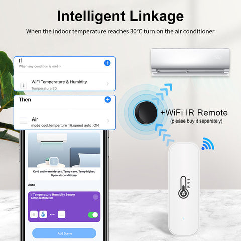 Gopeta, Tuya Smart WiFi Temperature and Humidity Sensor