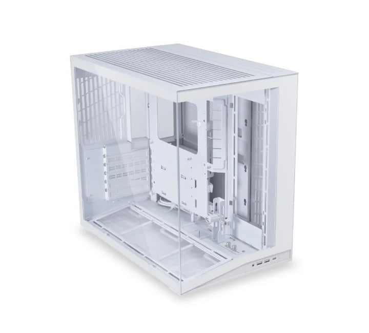 كيس ألعاب من ليان لي أو 11 دايناميك ميني V2 ATX Mid Tower - أبيض (بدون مراوح مرفقة)