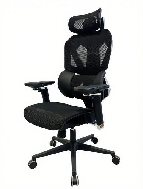 Sades Phoenix Adjustable Mesh Gaming Chair with Gamax RGB Carbon Fiber Gaming Desk