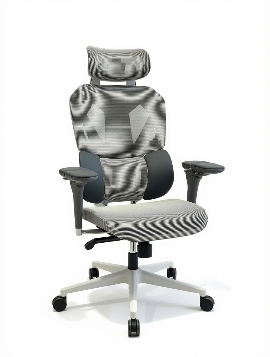 Sades Phoenix SA-AD10 Adjustable Mesh Gaming Chair with 6D Armrest - White